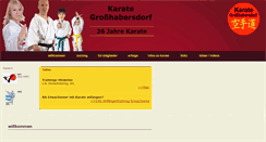 Desktop Screenshot of karate-grosshabersdorf.de